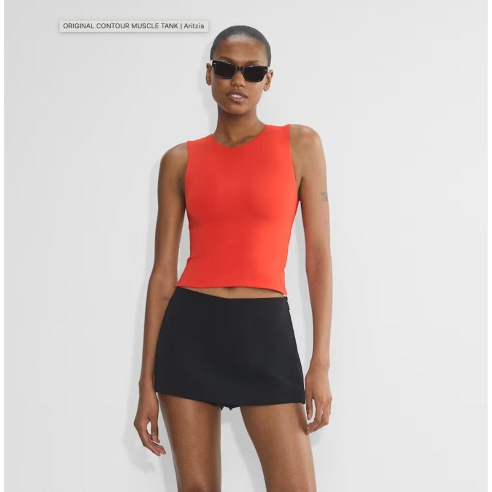 Aritzia Original Contour Muscle Tank - Small - EUC - Red